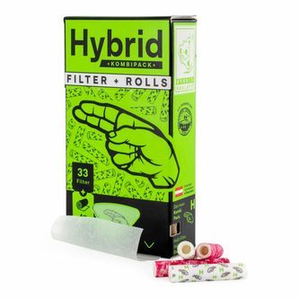 Kombipakke &ndash; 33 filtre + 4 m rullepapir i &aelig;ske (Hybrid)