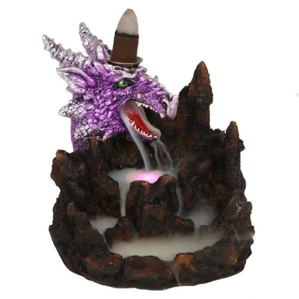Purple Dragon backflow-røgelsesholder