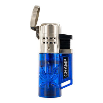 Pockettorch-lighter med dobbelt flamme og bladmønster