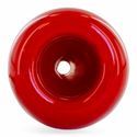 Rød svampe-bowl (Empire Glassworks)