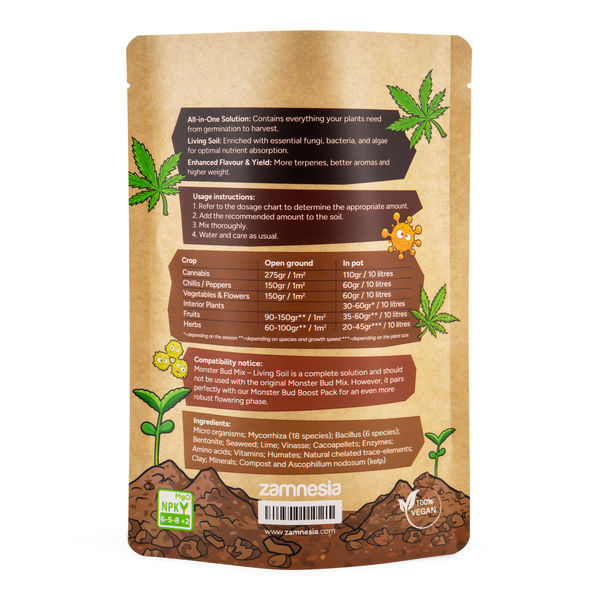Monster Bud Mix - levende jord