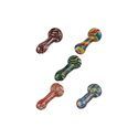 Skeformet pibe med farvet swirl