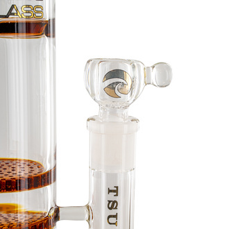 Triple honeycomb-turbinebong 18'' (Tsunami Glass)