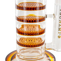 Triple honeycomb-turbinebong 18'' (Tsunami Glass)