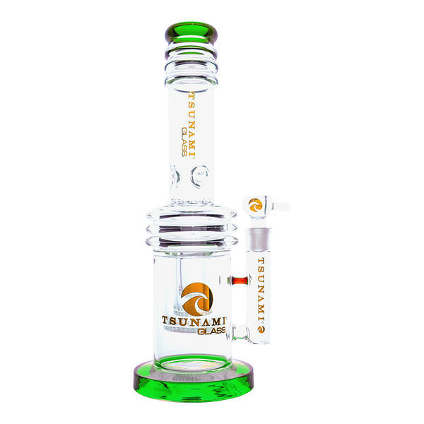 Triple honeycomb heart perc-bong 17'' (Tsunami Glass)