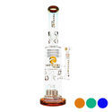 Barrel-brusehoved drum honeycomb bong 20'' (Tsunami Glass)