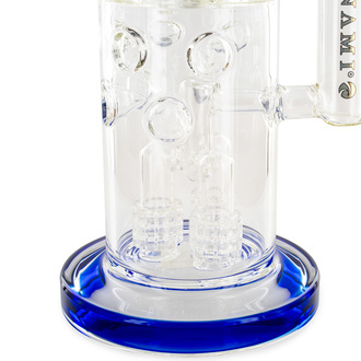 Barrel-brusehoved drum honeycomb bong 20'' (Tsunami Glass)