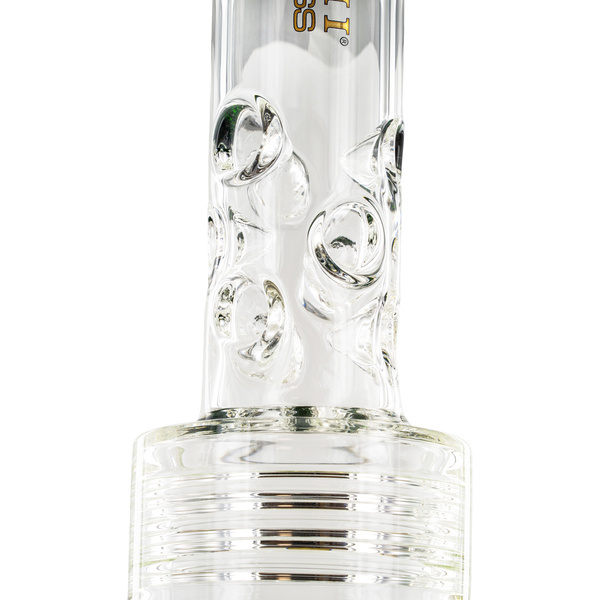 Barrel-brusehoved drum honeycomb bong 20'' (Tsunami Glass)