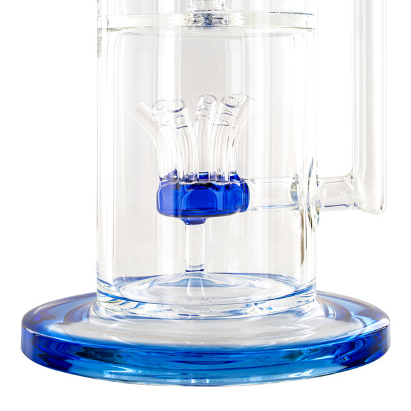 Sprinkler cube-perkolator bong 14'' (Tsunami Glass)
