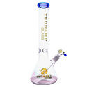 Bong med bægerbund og ice catcher 15'' (Tsunami Glass)