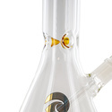 Bong med bægerbund og ice catcher 15'' (Tsunami Glass)