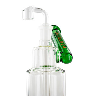 Dab rig med sidehals og showerhead-perkolator 10'' (Tsunami Glass)