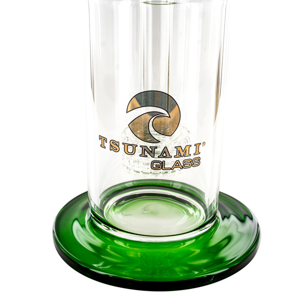 Dab rig med sidehals og showerhead-perkolator 10'' (Tsunami Glass)