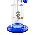 Dab rig med sidehals og showerhead-perkolator 10'' (Tsunami Glass)