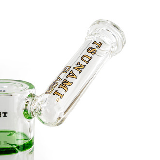 Side neck honey turbine dab rig 9" (Tsunami Glass)