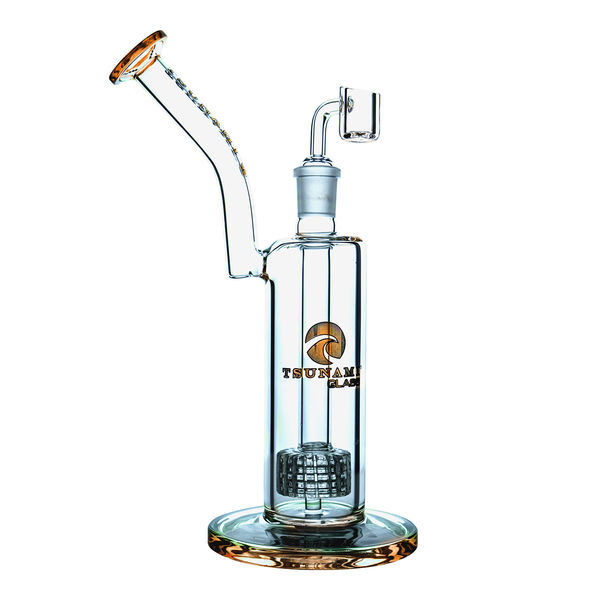 Shower head dab rig 11" (Tsunami Glass)