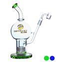 Shower head-globe dab rig 11" (Tsunami Glass)