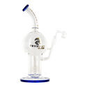 Shower head-globe dab rig 11" (Tsunami Glass)