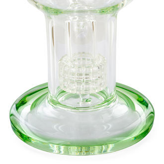 Shower head-globe dab rig 11" (Tsunami Glass)