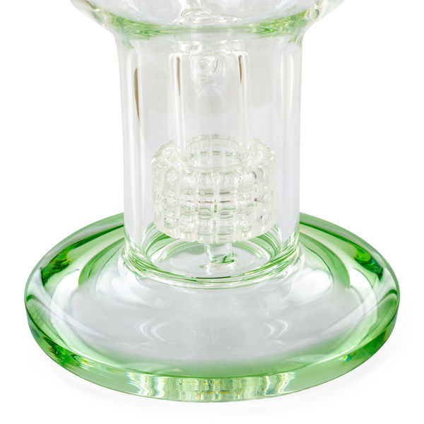 Shower head-globe dab rig 11" (Tsunami Glass)