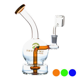 Koncentrat-rig med showerhead, 7'' (Tsunami Glass)