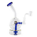Koncentrat-rig med showerhead-perkolator 7'' (Tsunami Glass)