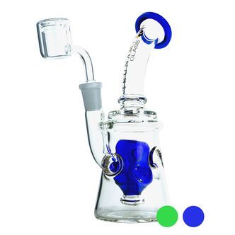 Concentrate-rig med shower head Swiss 9'' (Tsunami Glass)