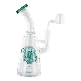 Concentrate-rig med showerhead-perkolator, Swiss, 9'' (Tsunami Glass)