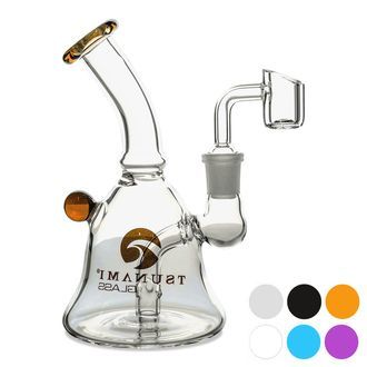 Dab Rig Mini Bell 6&Prime; (Tsunami Glass)