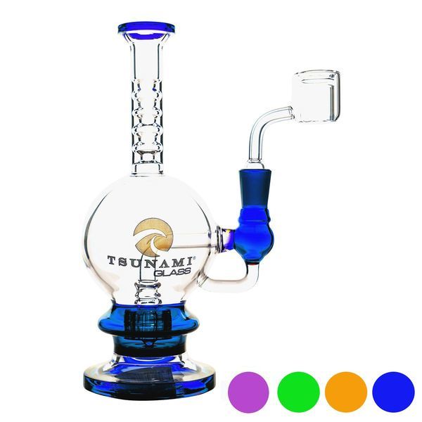 Dab-rig med brusehoved 8″ (Tsunami Glass)