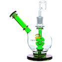 Shower Head dab rig med sidehals og dome, 8″ (Tsunami Glass)