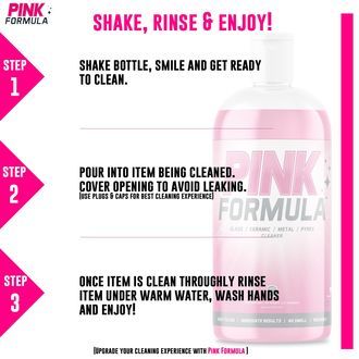 Ikke-slibende glasrens 16 oz (pink formula)