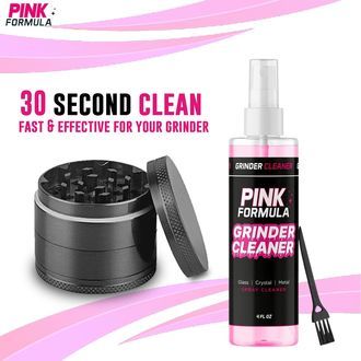 Grinder-rens med børste (pink formel)