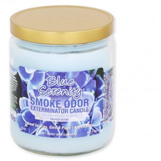 Candle Blue Serenity (r&oslash;glugt-eliminator) 13 oz