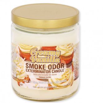 Duftlys med cremet vanilje (Smoke Odor Exterminator) 13 oz