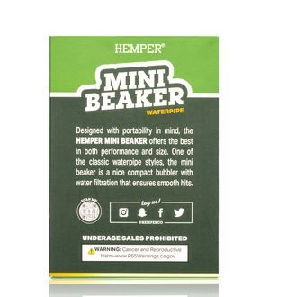 Mini beaker-vandpibe (Hemper)