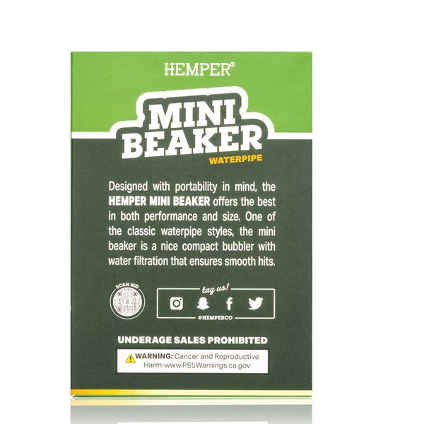 Mini beaker-vandpibe (Hemper)