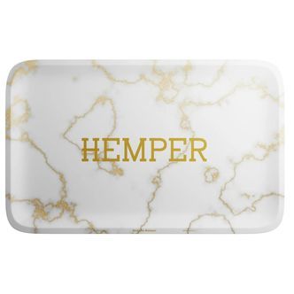 Luksus rullebakke i marmor, hvid (Hemper)