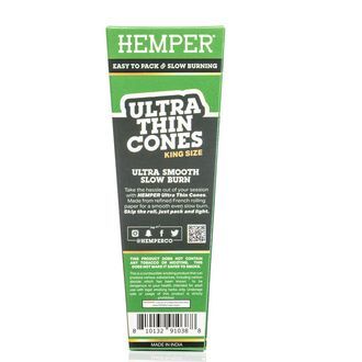 Hemper ultratynde brune king size-cones