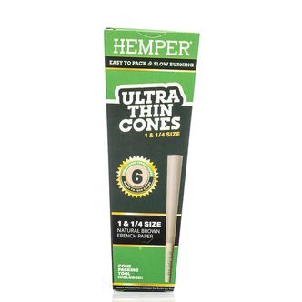 Hemper ultratynde brune 1&frac14; cones
