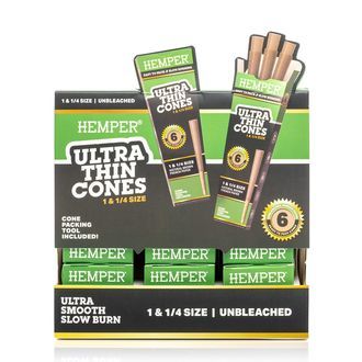 Hemper Ultratynde brune 1¼ cones