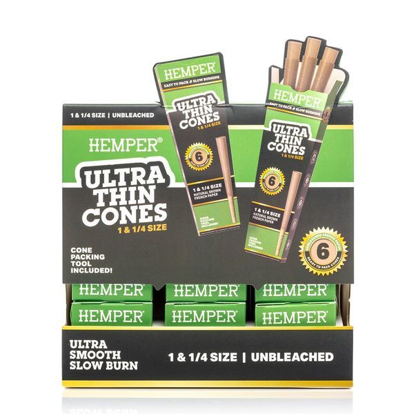 Hemper Ultratynde brune 1¼ cones