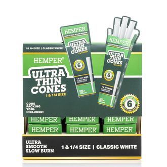 Hemper Ultra Thin White 1¼ Cones