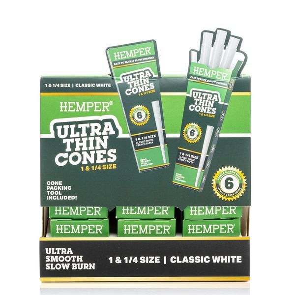 Hemper Ultra Thin White 1¼ Cones