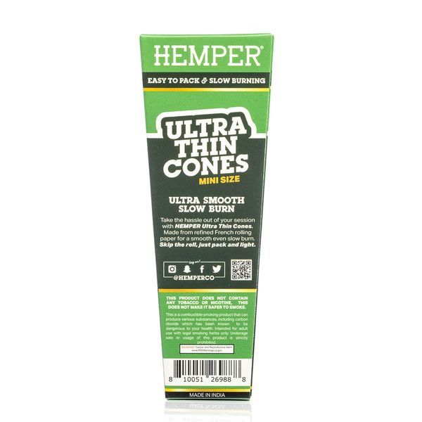 Hemper ultratynde brune mini-cones