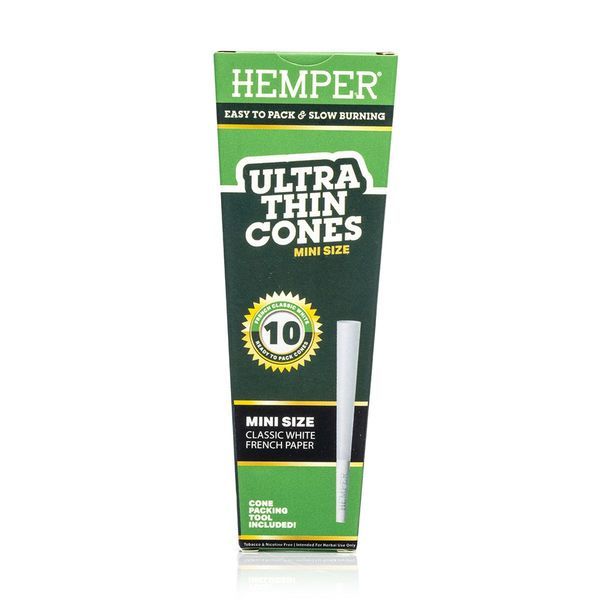 Hemper ultratynde hvide mini cones