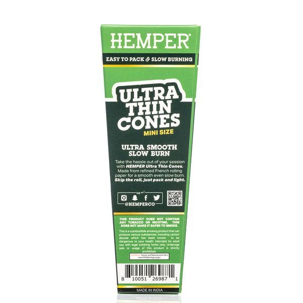 Hemper ultratynde hvide mini cones