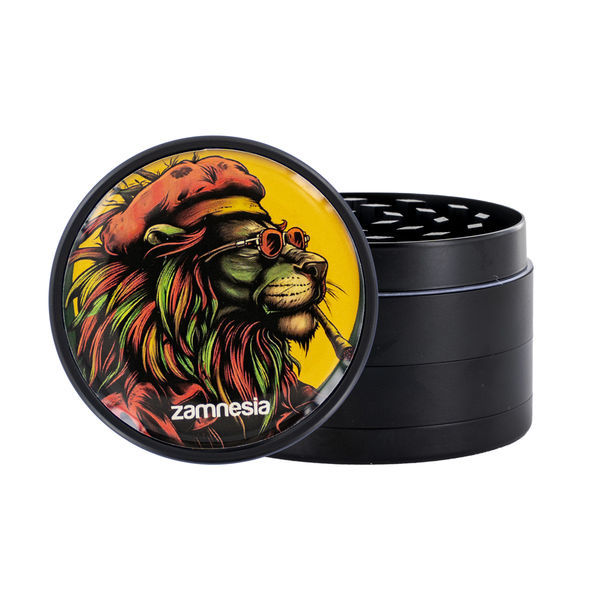 Blazing Beasts Metalgrinder-kollektion (Zamnesia) – 4-delt Ø50 mm