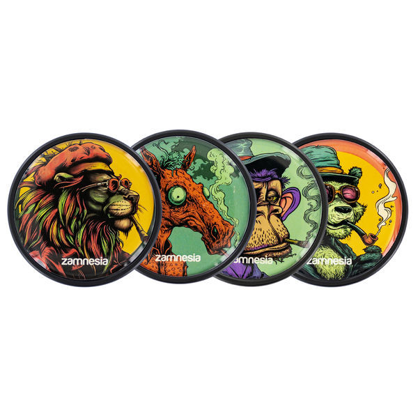Blazing Beasts Metalgrinder-kollektion (Zamnesia) – 4-delt Ø50 mm