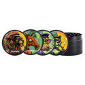 Blazing Beasts Metalgrinder-kollektion (Zamnesia) – 4-delt Ø50 mm